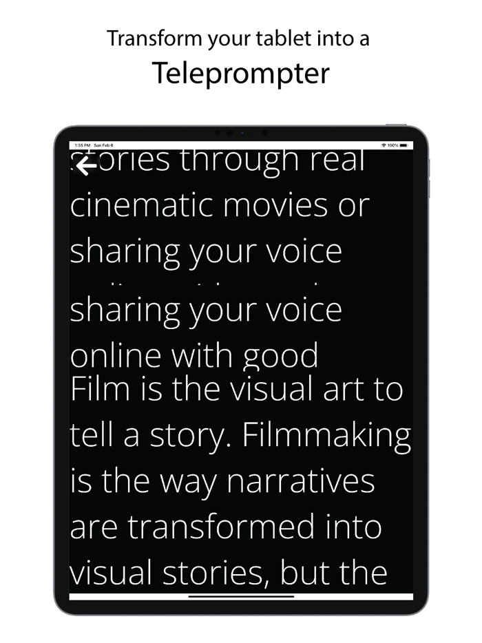 Teleprompter for Scripts