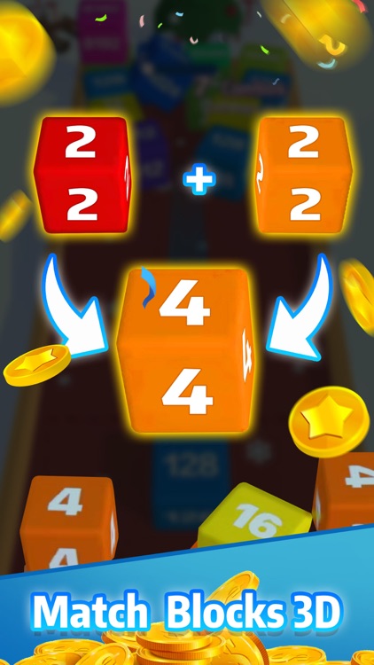 Chain Cube 2048: 3D merge game android iOS apk download for free