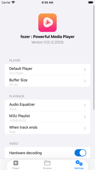 Fozer : Ultimate Media Player screenshot 7