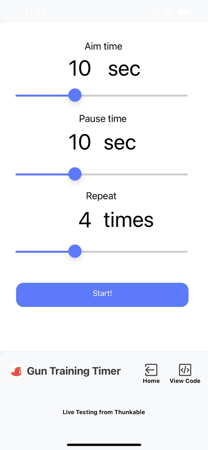Gun Training Timer