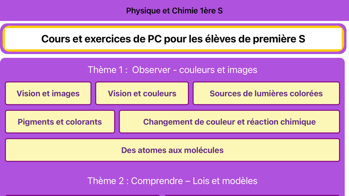 Physique Chimie 1ère S