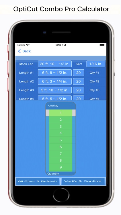 OptiCut Combo Pro Calculator