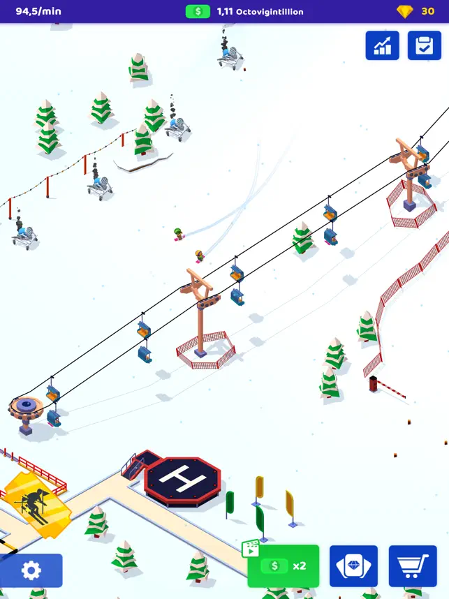 Screenshot 2 Ski Resort: Idle Snow Tycoon iphone