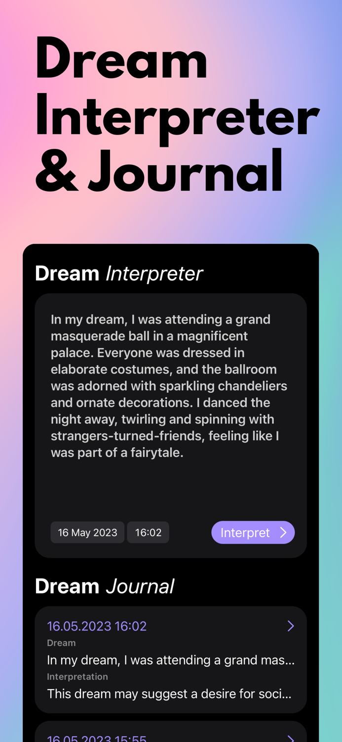 Dream Dictionary  Journal