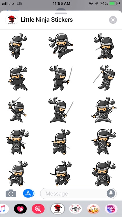 Little Ninja Stickers