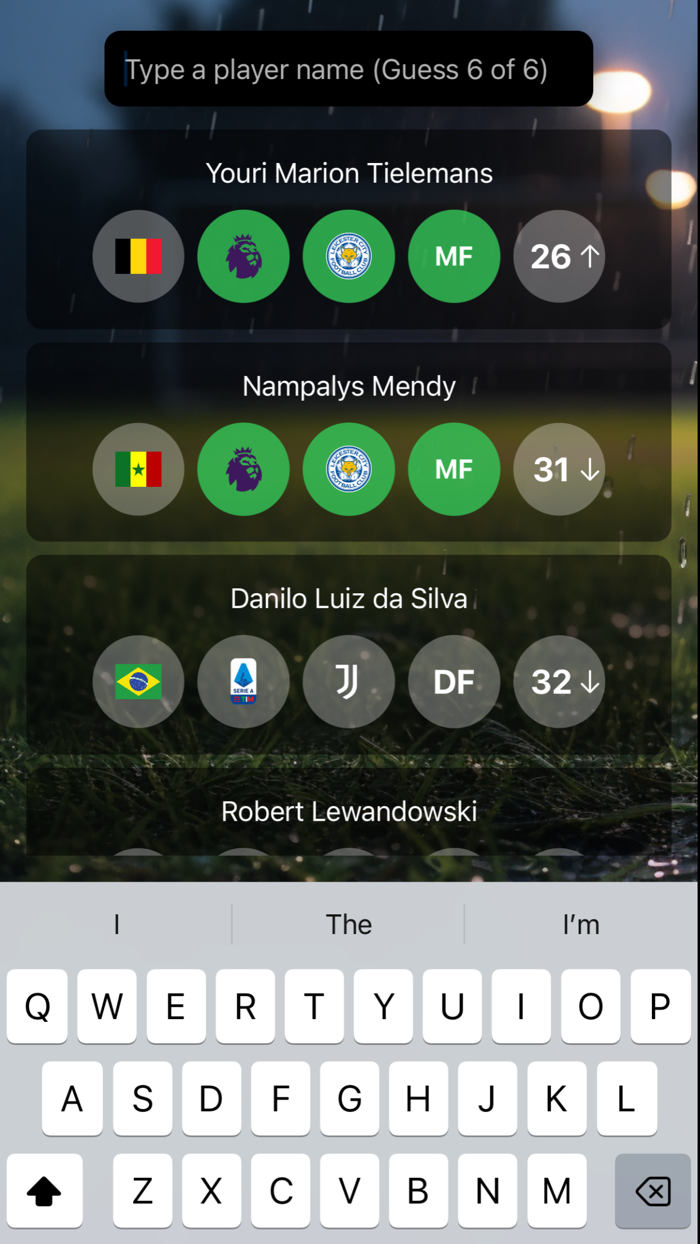 Football Guess Player