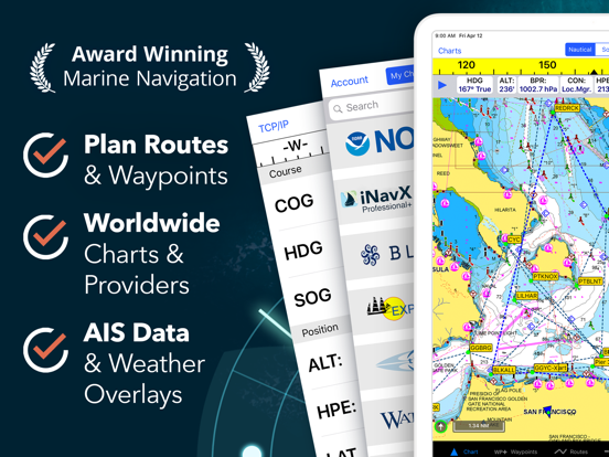 INavX: Marine Navigation Ipad images