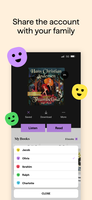 ‎BookBeat Audiobooks & E-books Screenshot