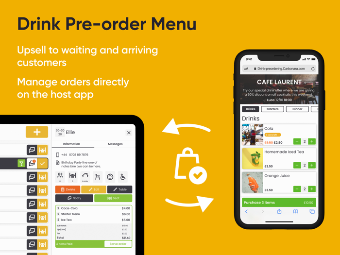 Carbonara App for Restaurants
