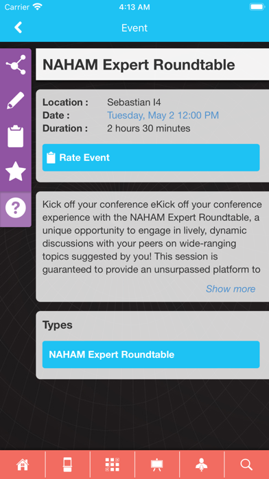 NAHAM Conferences screenshot 3