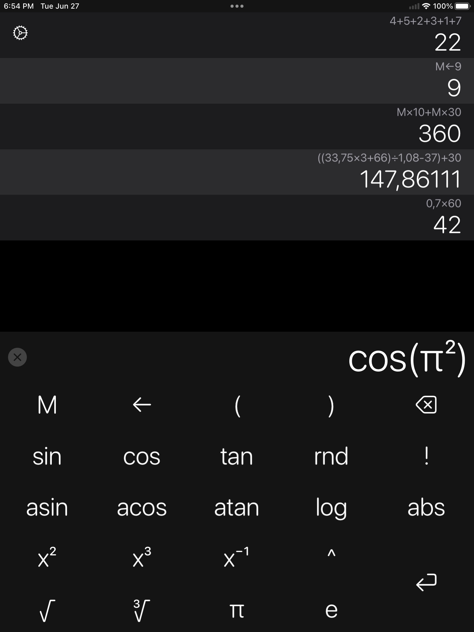 Calculator × screenshot 3