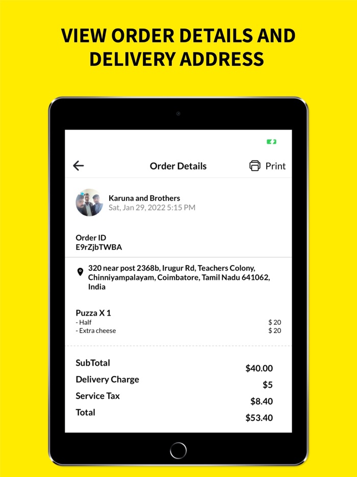 Amo Fetch - Restaurant app