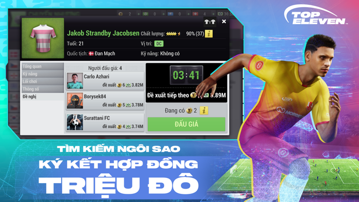 TOP ELEVEN QUẢN LÝ BÓNG ĐÁ
