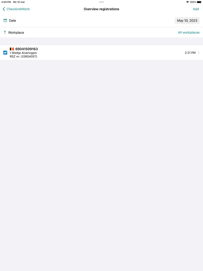 Check in at Work - GeoDynamics