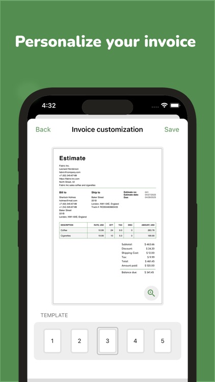 Easy Invoice Maker & Estimate screenshot-4