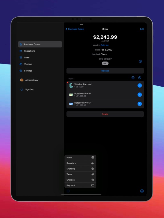 Purchase Order for Business screenshot 2