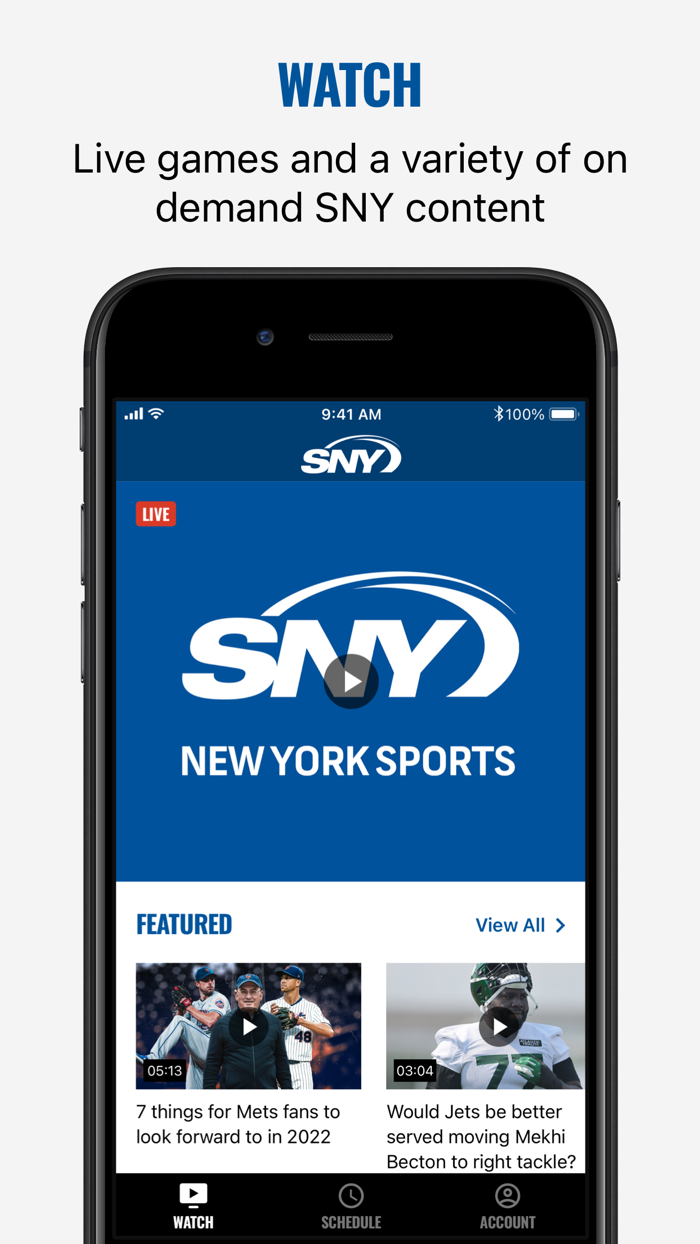 SNY Stream Live NY Sports