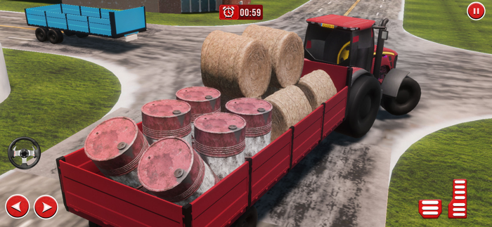 Cargo Tractor Farming Games 3d