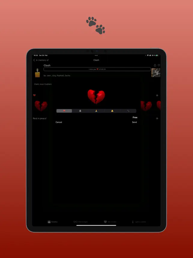 Screenshot 4 Vela de luto iphone