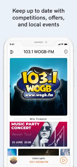 Game screenshot 103.1 WOGB-FM hack