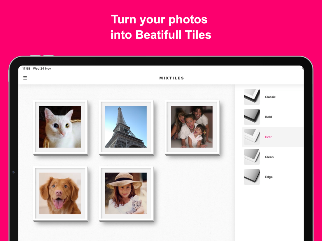 Mixtiles Photo Tiles App voor iPhone, iPad en iPod touch AppWereld
