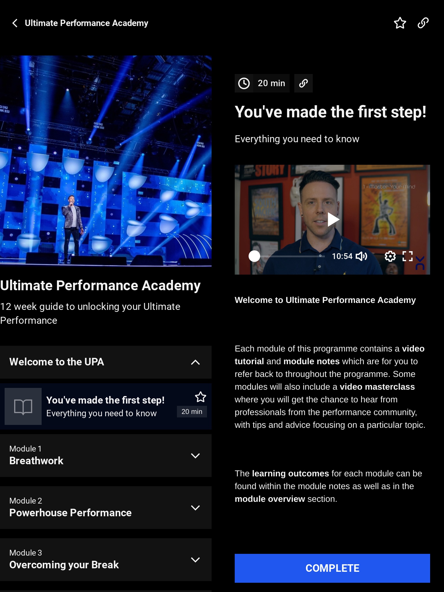 Ultimate Performance Academy screenshot 2