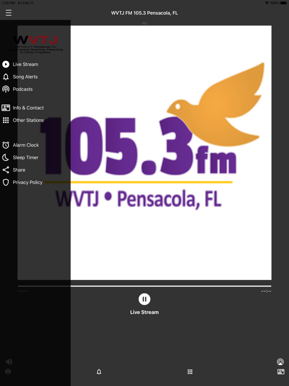 WVTJ 105.3 FM Pensacola, FL screenshot 2