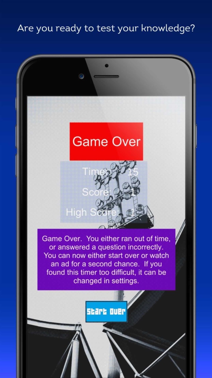 Super Bowl Trivia Game