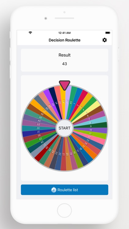 Decision roulette - Random
