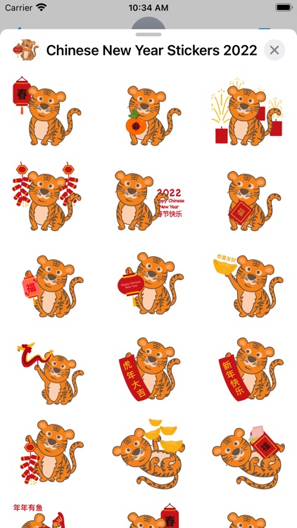 Chinese New Year Stickers 2022
