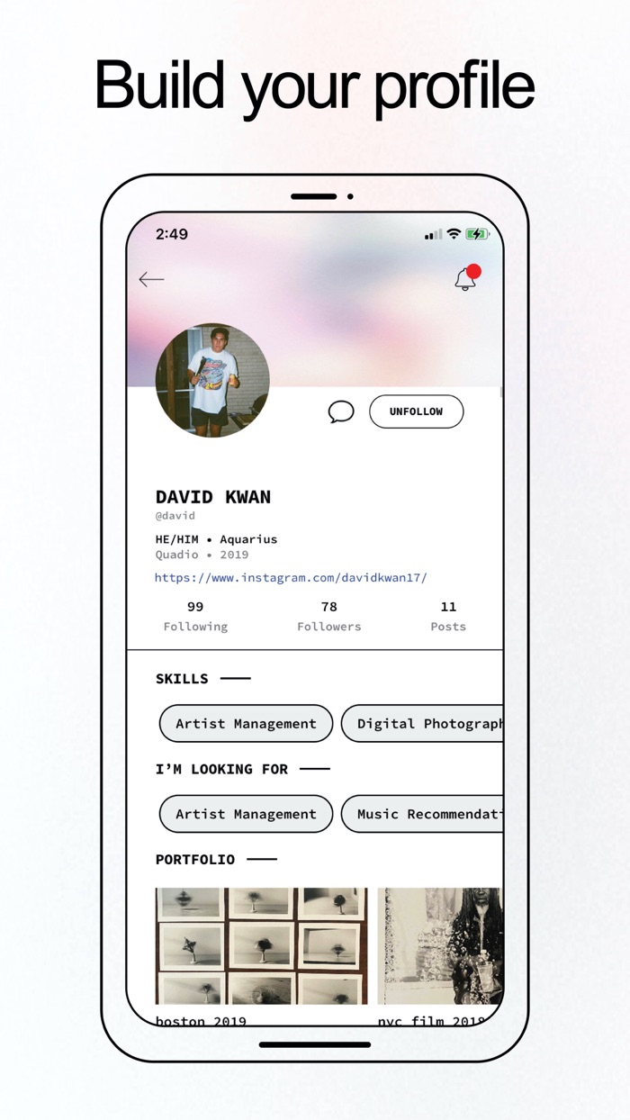 Quadio – for college creatives