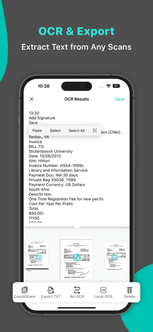 ‎BeeScan - PDF Scanner App Screenshot