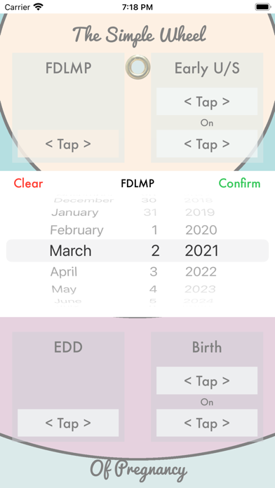 Simple Pregnancy Wheel screenshot 2