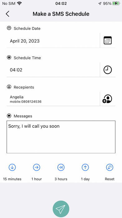 Screenshot #2 pour Auto SMS - Schedule Message
