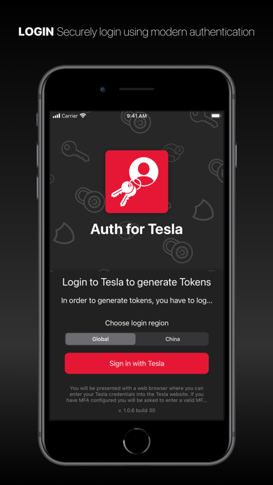 Auth app for Tesla