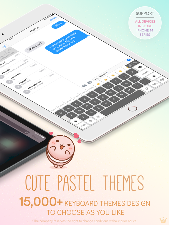 Télécharger Pastel Keyboard VIP Premium pour iPhone / iPad sur l'App