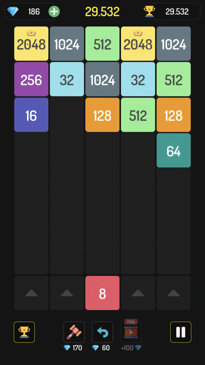 MergeX2 - 2048 Merge Puzzle