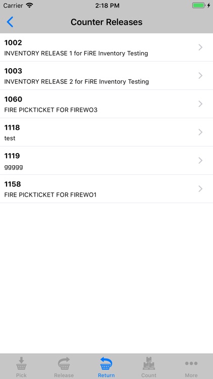 Perform 23.0 Inventory