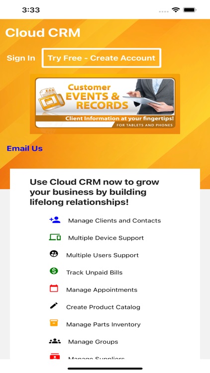 Cloud CRM - Client Records App