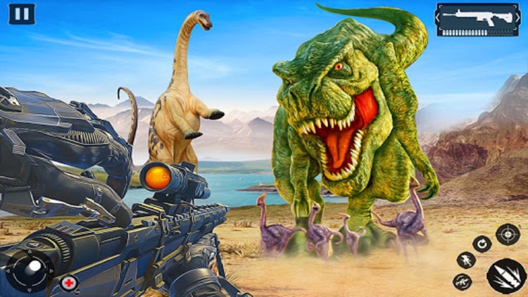 Wild Dinosaur Hunting Gun 3D screenshot-3