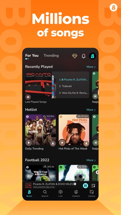 Boomplay: Music & Live Stream | App Price Drops