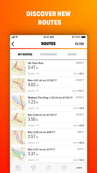 Map My Ride by Under Armour iPhone app afbeelding 4