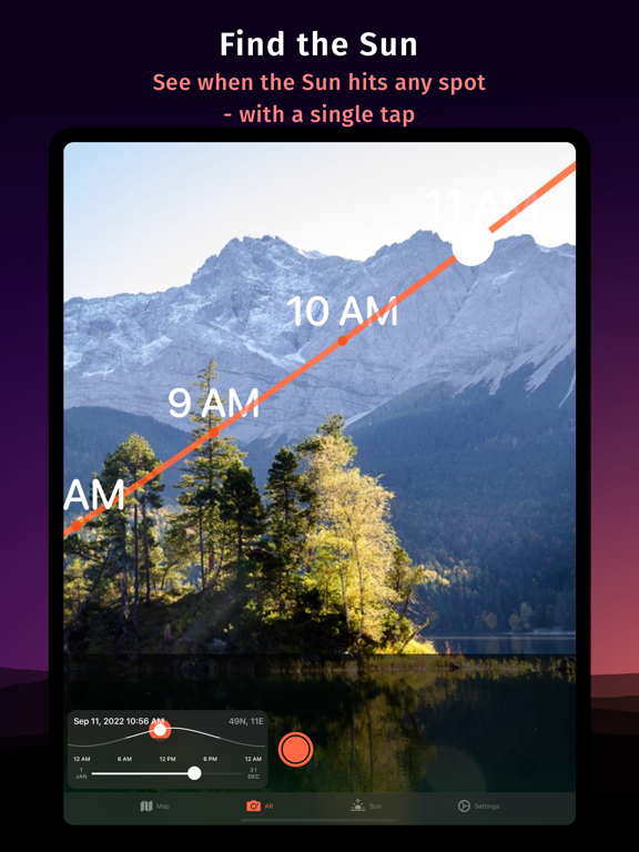 Helioseek - Sun AR & Map Screenshots