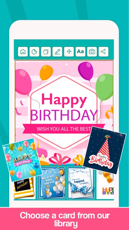 Happy Birthday Cards Maker . screenshot-3