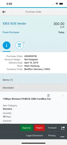Captura de Pantalla 3 SAP Fiori Client iphone
