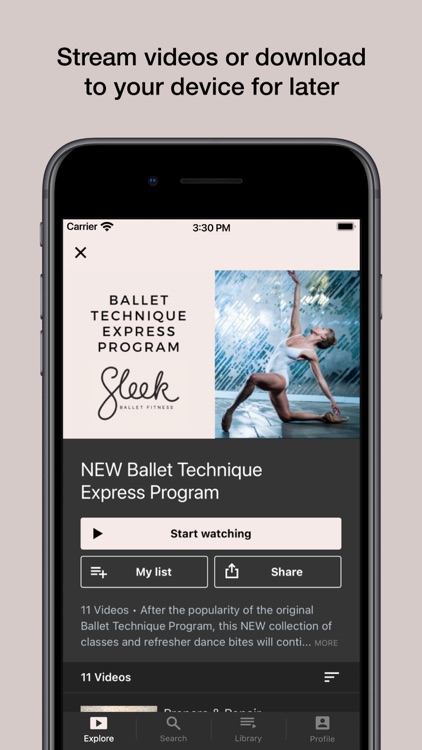 Sleek Ballet Fitness screenshot-3