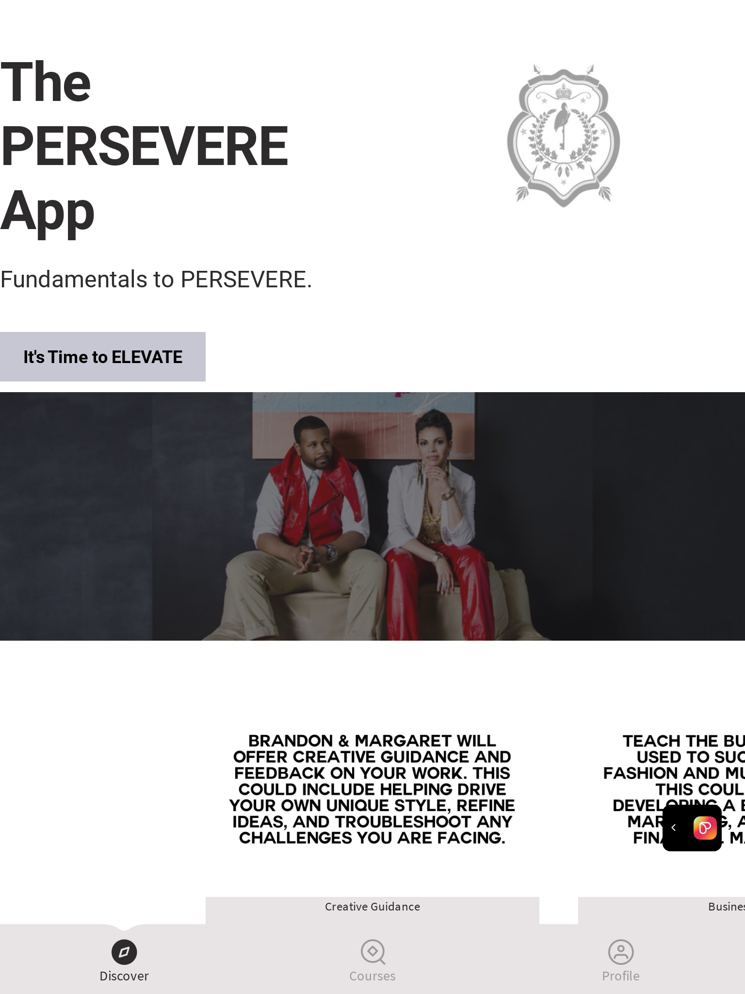 The PERSEVERE App screenshot 2