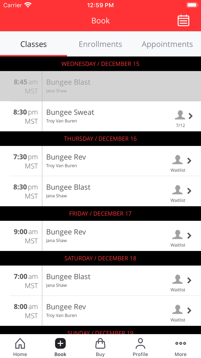 All Fit Bungee at Shaw Dance