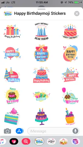 Game screenshot Happy BirthdayMoji apk