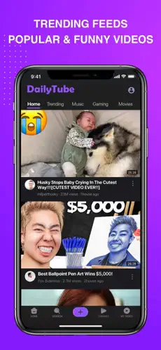 Screenshot 1 DailyTube - Video Streamer iphone